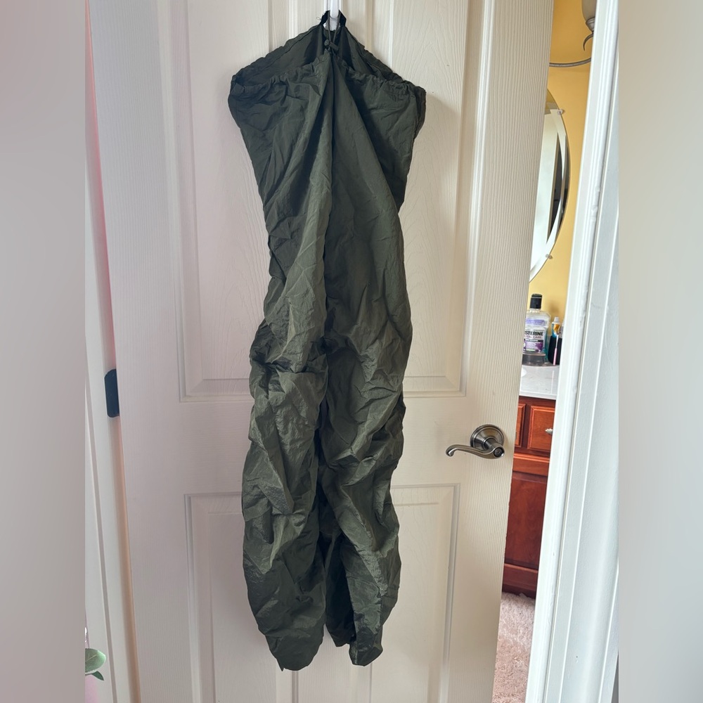 Almost Famous Olive Green Parachute Pants
